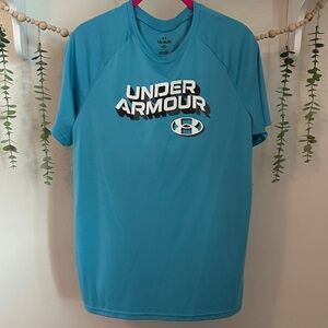 Under Armour Teal Performance Tee Youth XL Loose Fit